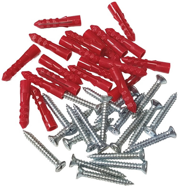 칼브럭 6mm 30mm 칼브럭세트, 선택1.칼브럭(적색)6mm나사못(30mm), 1세트