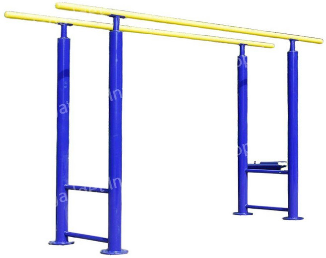 딥스 야외 평행봉 운동장 공원운동 철봉 학교 매립형 턱걸이 공원 야외철봉 기구 운동 행봉 2인치 중공 막대(60열), A. 2인치 중공 막대(60열)