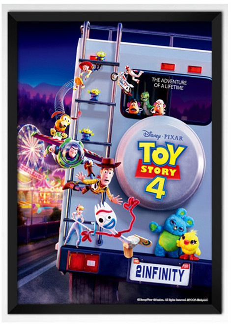 100피스 큰조각 직소퍼즐 디즈니 토이스토리4 도망쳐 (액자선택) PL105D, 1개, 퍼즐+슬림우드블랙 직소퍼즐액자포함