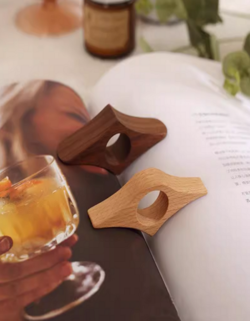 독서 우드 북링 독서링 책갈피 북스토퍼, 1개, 느티나무