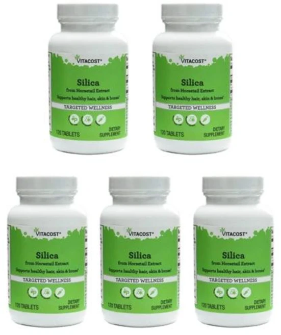 비타코스트 쇠뜨기 추출물 추출 실리카 120정, 5개 - 쿠팡