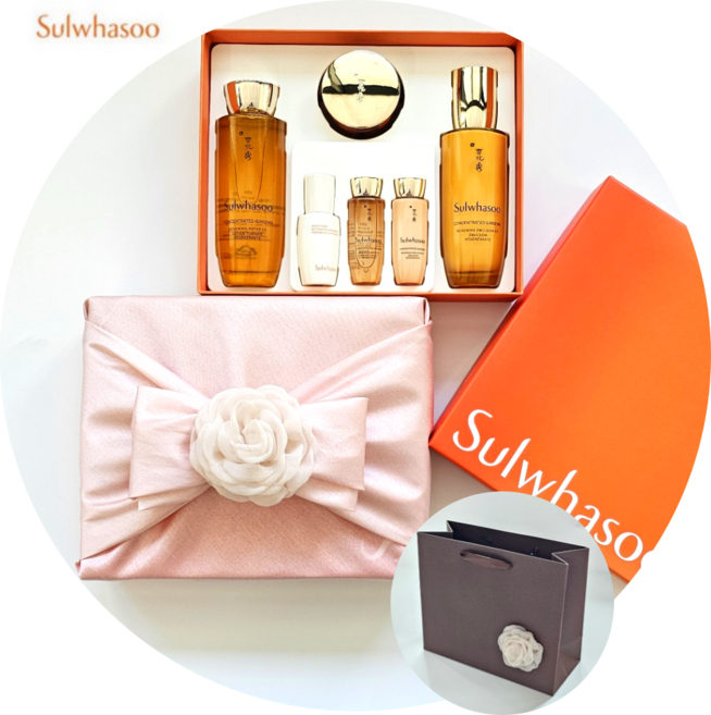 설화수 자음생 2종 기획세트 백화점 보자기 쇼핑백 선물세트, 1개