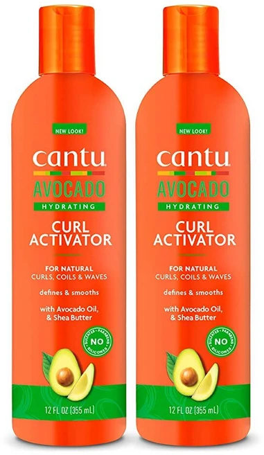 Cantu 아보카도 하이드레이팅 컬 액티베이터 크림 순수 시어 버터 함유 355ml(12온스) (2팩), 355ml - 쿠팡