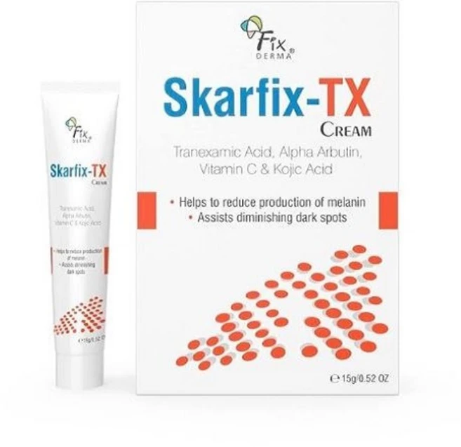 Fixderma Tranexamic Acid + 2% Kojic Acid + 1% Arbutin SKARFIX -TX Face Cream, 1개, 15g - 쿠팡
