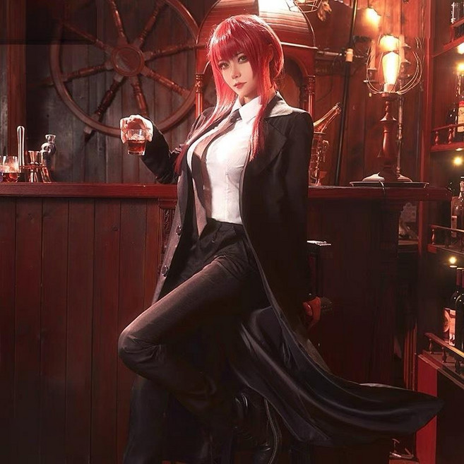 체인소맨 마키마 옷 코스프레 의상 코스튬 세트