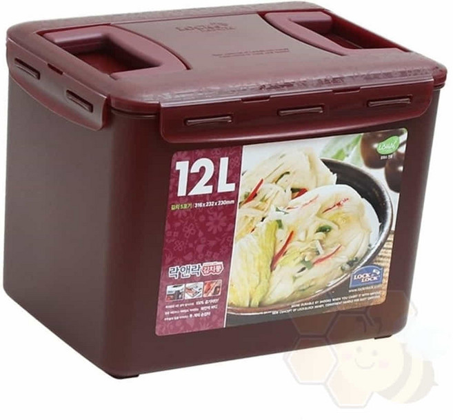 손잡이 김치통 12L 김장김치통 대용량밀폐용기, 1개, 1ml