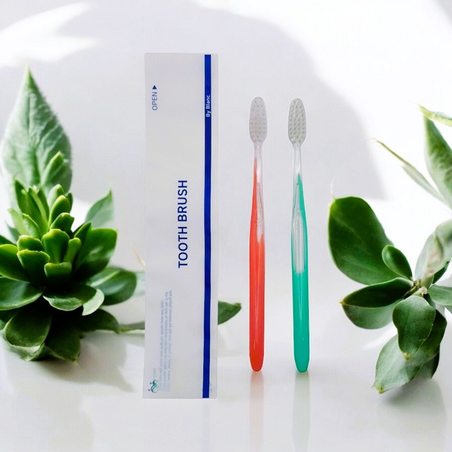 제이인터내셔널 일회용 칫솔 합지포장 100세트 모텔 호텔 사우나 치과 업소용, 1개, 100개입