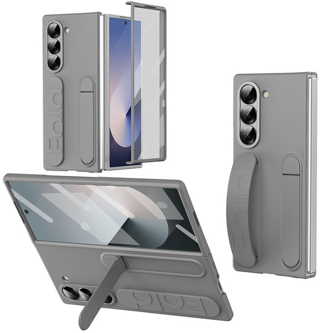 YINUO 갤럭시 Z 폴드3 4 5 6 7 슬림 그립 스탠드 케이스 호환