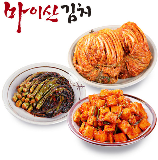 한국농협김치 전북대표 마이산김치 3종7호(포기김치3kg+갓김치1kg+깍두기1kg), 1세트