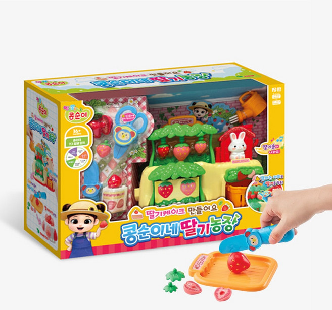 [영실업] 딸기케이크 만들어요 콩순이 딸기농장 장난감 (한글영어 사운드), 단품, 단품