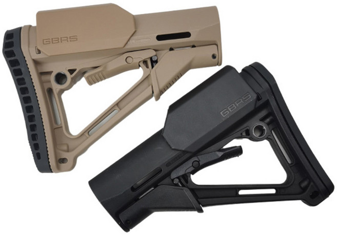 GBRS 칙패드 CTR스톡 패드 개머리판 전동건악세사리 GBB 가스건 핸드건 소총패드 에어소프트건 악세사리 VFC WE 마루이 밀리터리용품 서바이벌게임 CQB장비 특전사 군인장비, TAN(황색계열), 1개