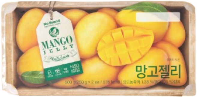 노브랜드 망고젤리 500g 아이스박스+아이스팩, 1개