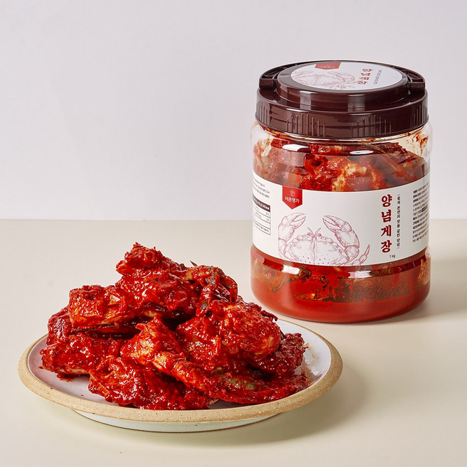 어촌명가 당일제조 신선 국내산 숫꽃게 양념게장, 1개, 1kg