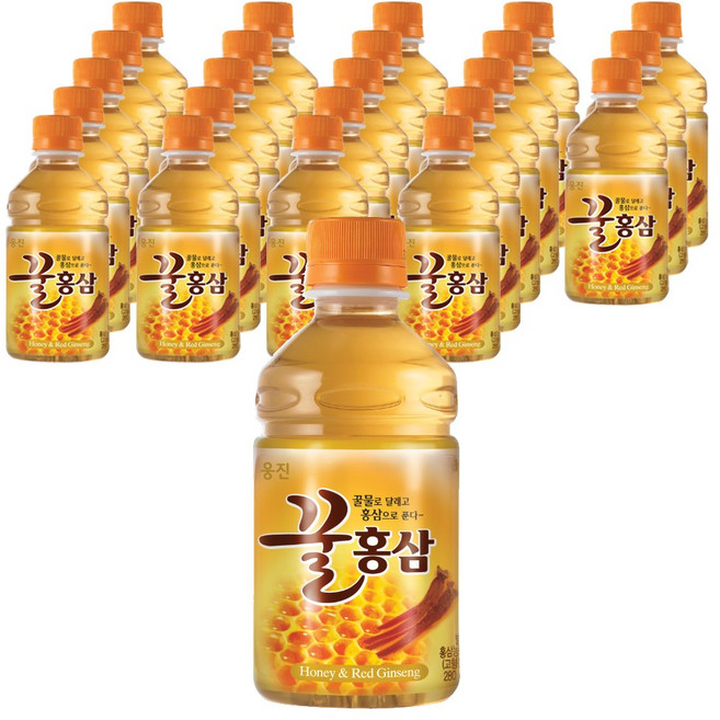 웅진 꿀홍삼, 280ml, 24개