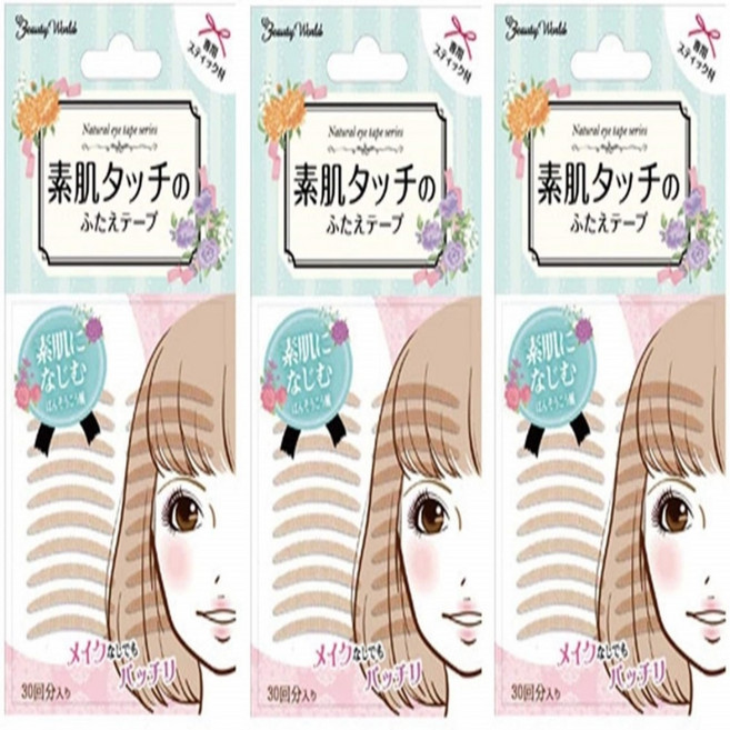 일본 쌍커풀 테이프 뷰티월드 내추럴 쌍테 3개월분, 1개