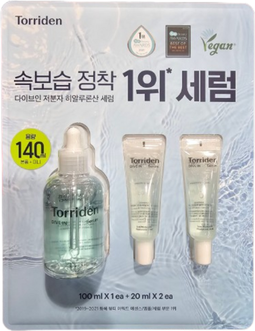 토리든 다이브인 저분자 히알루론산 세럼 코스트코, 140ml, 1개