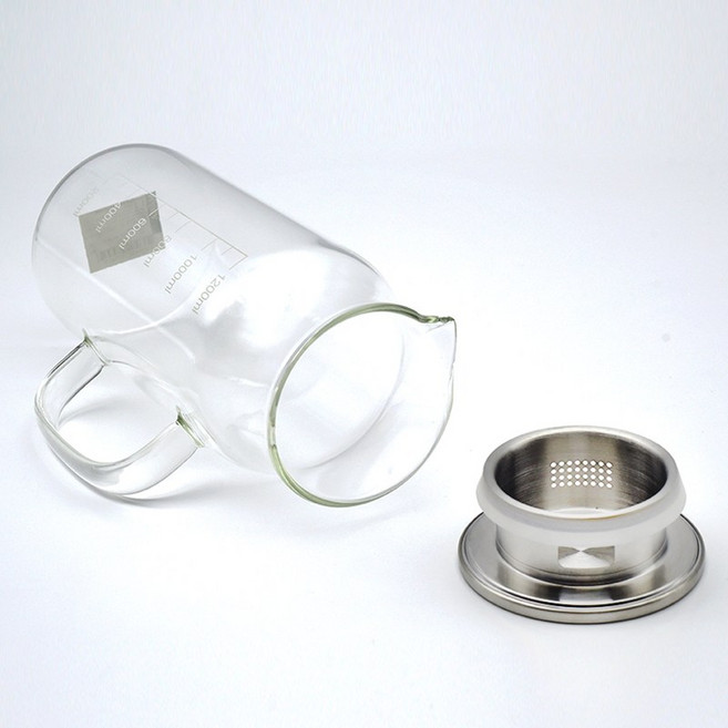 MAKA 내열 유리 물병 물통 냉장고 텀블러 아기 스포츠 1.6L, 1개