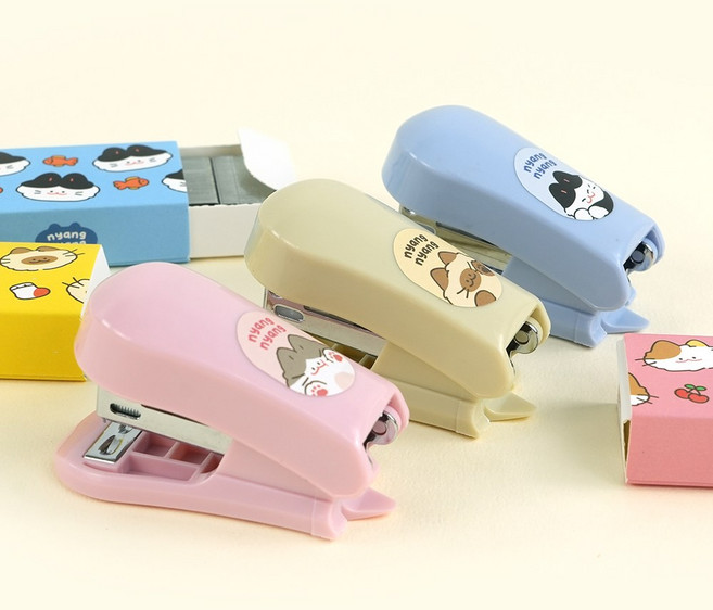 냥냥 미니 스테이플러 3종 1세트, 1개