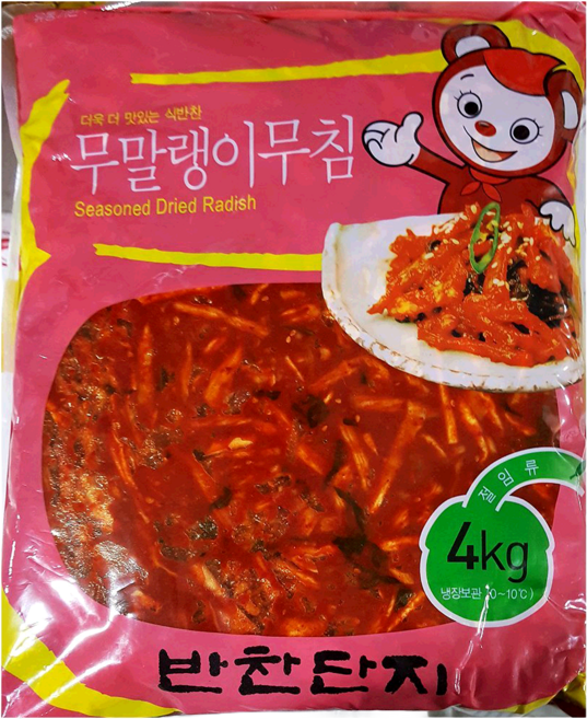 반찬단지 무말랭이 양념무침 4K 업소용 식당용, 4kg, 1