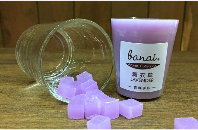 白娜手作BANAI 香氛蠟燭 香茅, 1個, 淡紫 - 薰衣草