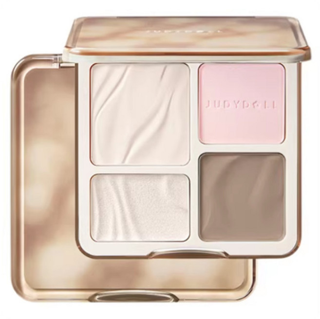 JUDYDOLL 橘朵 高光修容盤 #04緋影盤 鼻影陰影提亮 立體多功能, 1個, 新!正品Judydoll修容#04緋影盤, 新升級#04緋影盤