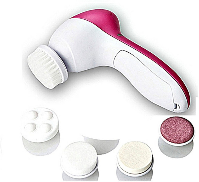 판매1위 효과짱 건전지무료 자동클렌징풀세트 5가지브러쉬 얼굴각질제거 스케일링 모공청소 화장지우기 얼굴세안 여드름얼굴 얼굴리프팅