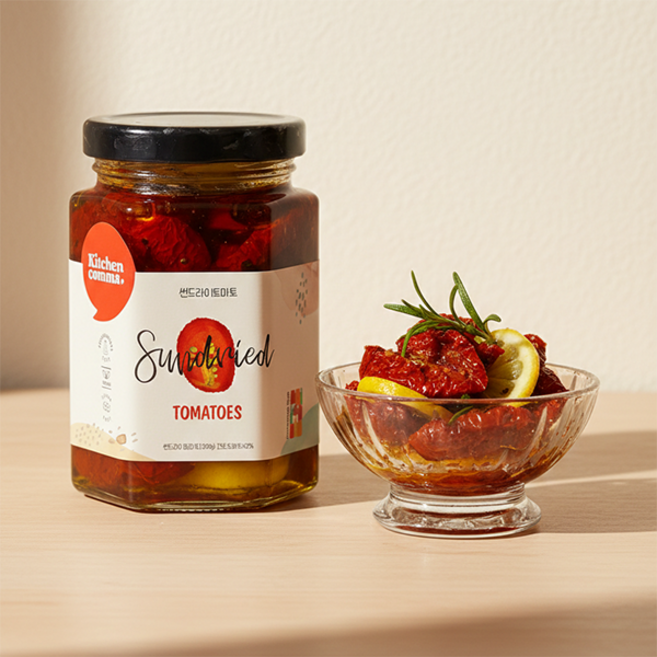 키토집밥 키친콤마 수제 썬드라이토마토 / 말린토마토오일절임/ 썬드라이드, 200g, 1개