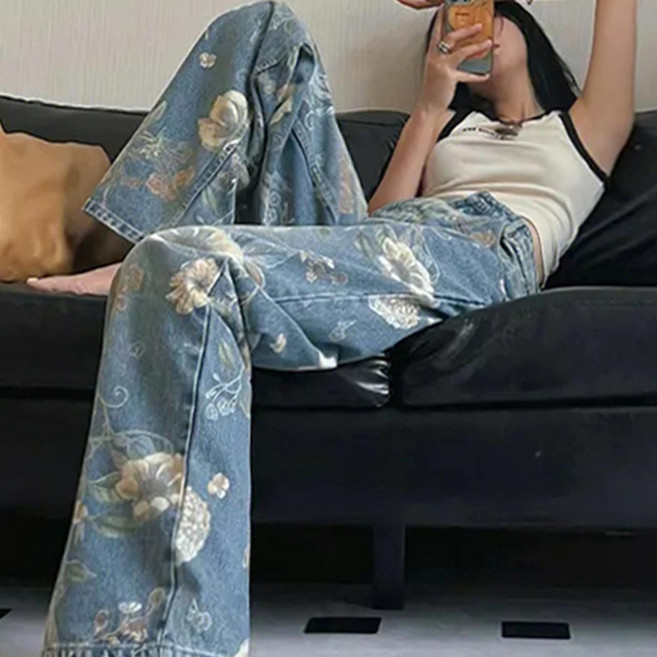 대박난박양 플로란스 와이드 청바지(땡처리)