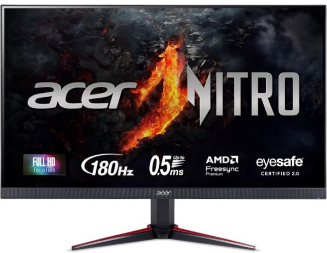 에이서 니트로 VG270K 게이밍 모니터 27인치 4K UHD 160Hz 0.5ms IPS FreeSync, 23.8-inch