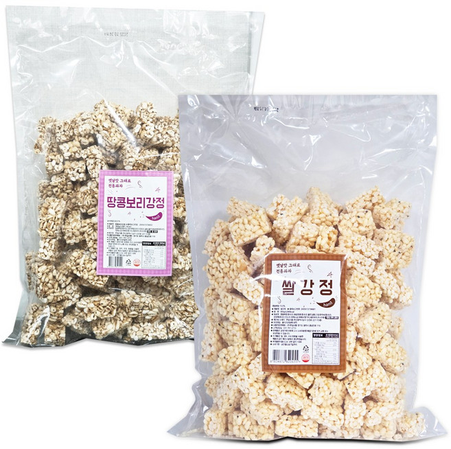 한일 땅콩보리강정900g + 쌀강정 900g 총2개