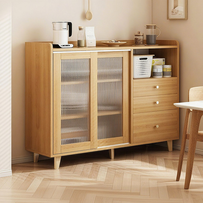 빈티지 홈카페 수납장 거실 서랍장 주방 보조 다용도 수납장 식기장 그릇장, Y01