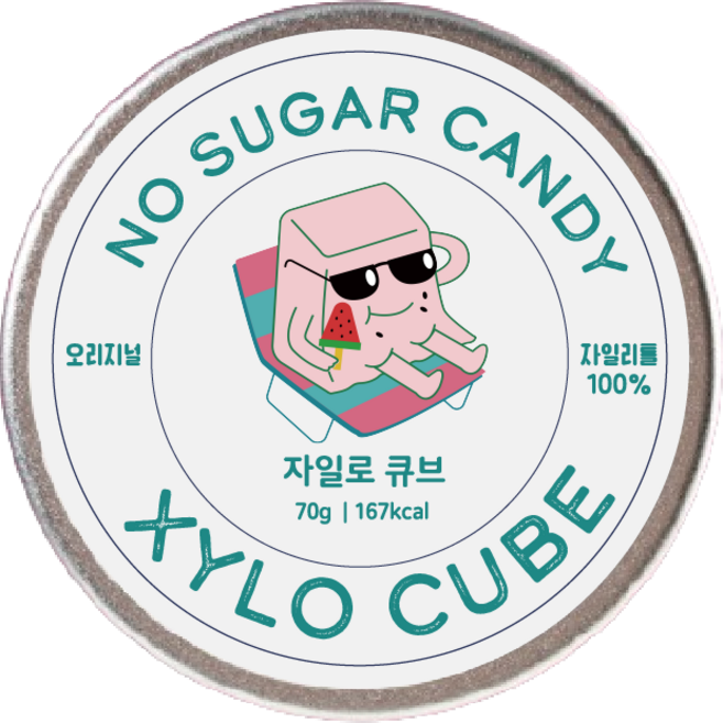 자일로큐브 무설탕 자일리톨 캔디 오리지널, 1.오리지널, 1개, 70g