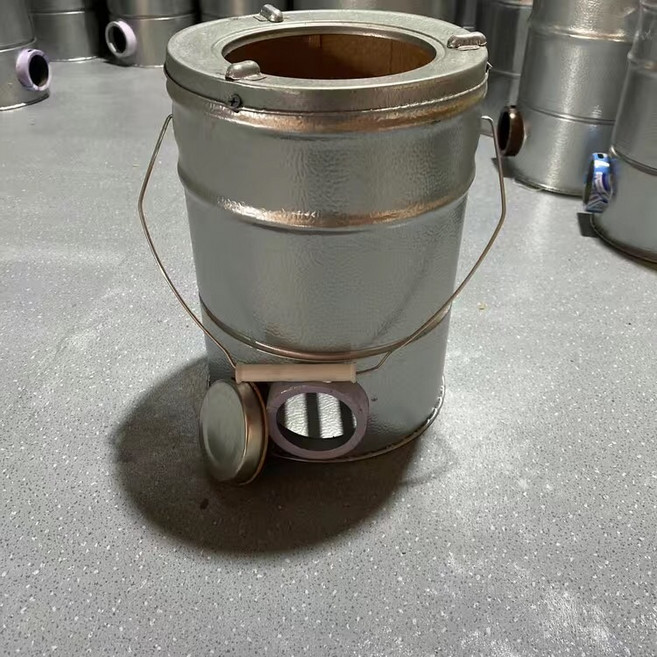 숯불 연탄 화덕 장작 드럼통 화로 가정용 숯불화로 스토브 작은 난로 바베큐, 01. 2단난로 높이25cm