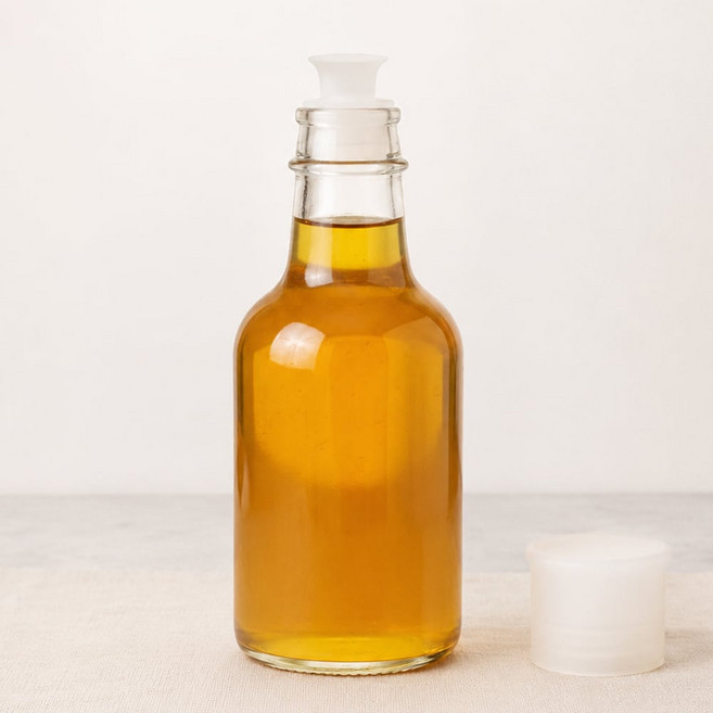 헥사 꾹꾹 국산 오일병 참기름병 실리콘뚜껑 150ml 원형 투명 (FN150), 꾹꾹FN150_딥그린