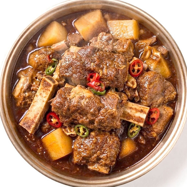 대왕소갈비찜 순한맛 1.2kg 소갈비찜 밀키트 간편조리 갈비찜, 1개
