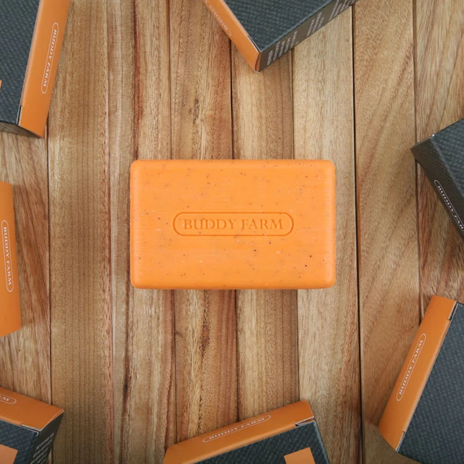 BUDDY FARM Premium Carrot Soap 125g 세수 세안 비건 비누 천연 비누 바디스크럽 바디워시, 1개, 프리미엄 당근비누 125g - 쿠팡