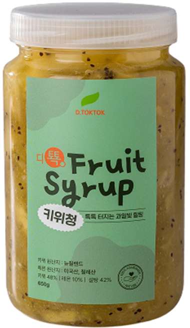 디톡톡 수제 키위청 650g, 1개, 1개입