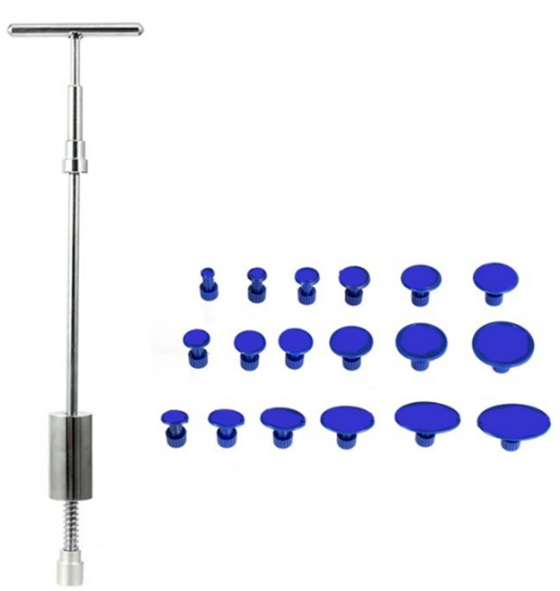 데일리쇼핑 자동차 셀프덴트 차문 찌그러짐 복원 문콕 글루 덴트장비, 실버, 1세트