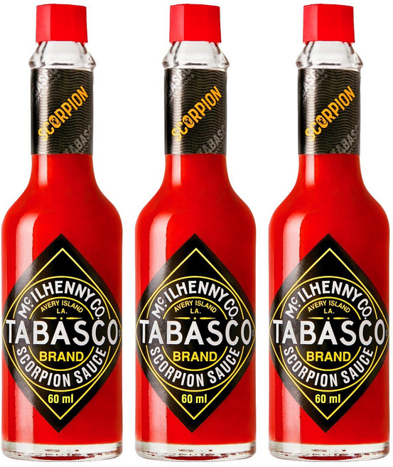 타바스코 스콜피온 소스, 60ml, 3개