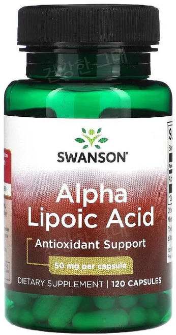 스완슨 알파리포산 50mg 120 캡슐, 1개, 120정 - 쿠팡