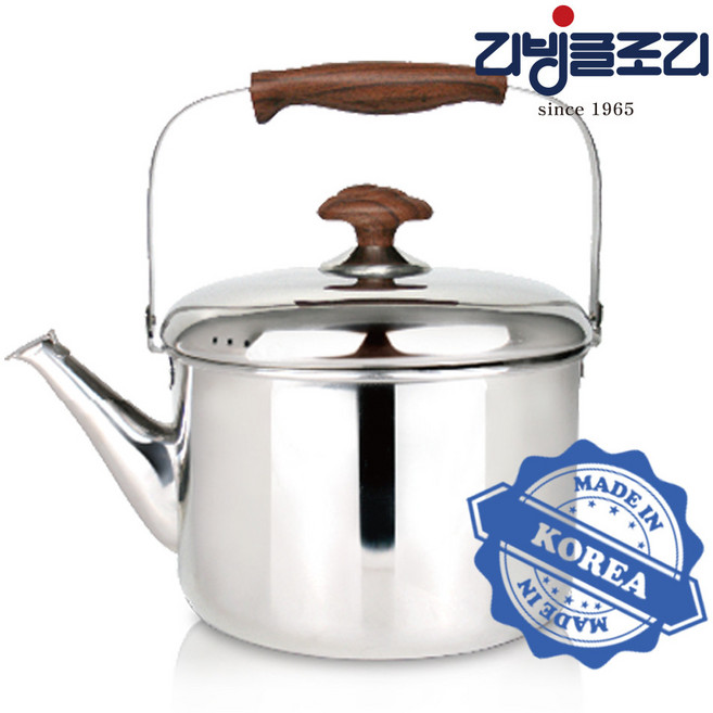 리빙글로리 오아시스 주전자 국내생산, 3L, 실버, 1개