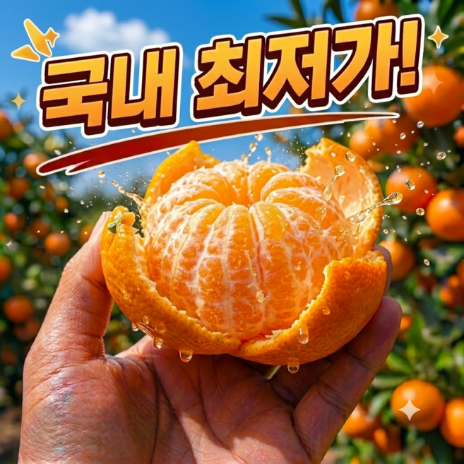 [30년 장인] 제주 극조생 감귤 새콤달콤, 1개, 대과 3kg