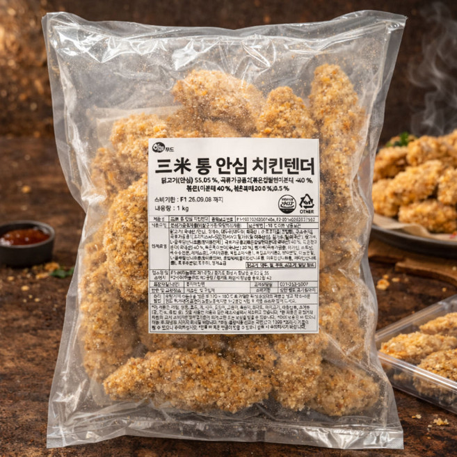 하늘푸드 통안심 치킨텐더, 1kg, 1개