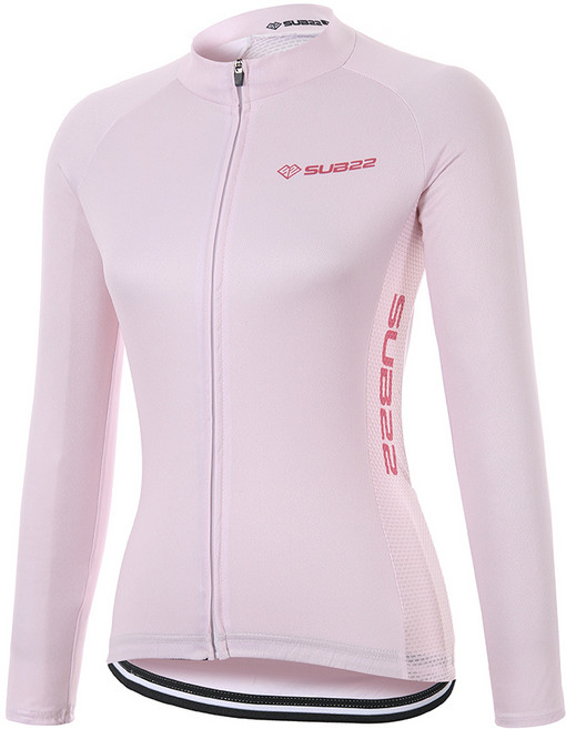 서브22 여성 라이딩복 자전거 의류 긴팔 져지 라이트핑크