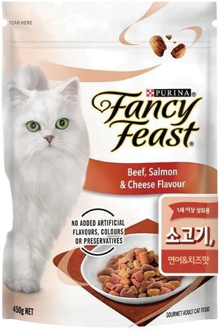 퓨리나 캣 팬시피스트 건사료 소고기 450g, 1개 - 쿠팡
