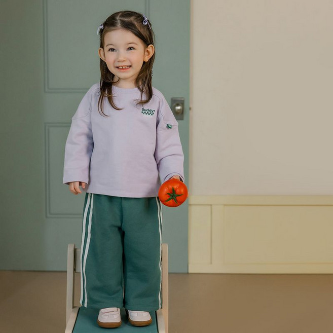 해피프린스 SIZE 6Y 버디부 셋업 퍼플