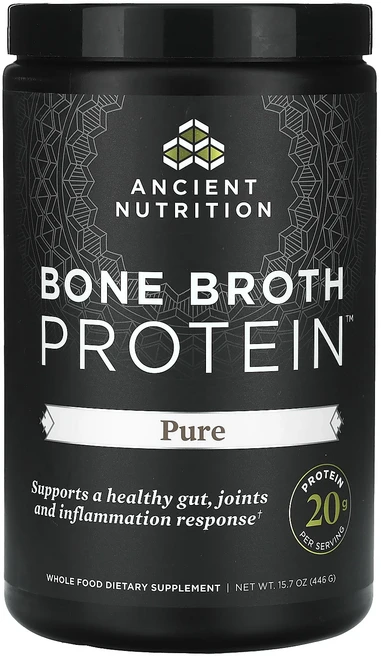 새해 건강을 선물하세요 Ancient Nutrition 뼈 육수 단백질 퓨어 446g(15.7oz) 특별관리진행, AncientNutrition뼈육수단백질퓨어446g15 - 쿠팡