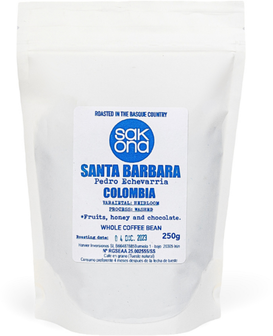 [에비뉴엘 입점] 사코나 SCA 최상등급 스페셜티 커피 원두산타바바라 콜롬비아 (홀빈 분쇄없음), 1개, 250g, 홀빈(분쇄안함)