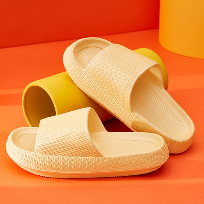 [TV홈쇼핑정품 인포벨]백세건강 구르미 신발 폭신한 구름 슬리퍼 층간소음 남성 여성 거실화 4켤레