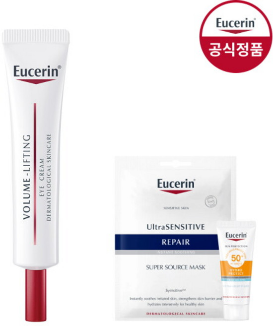 [유세린] 볼륨 리프팅 아이크림 15ml [증]선프로텍트5ml+마스크팩1매, 1개